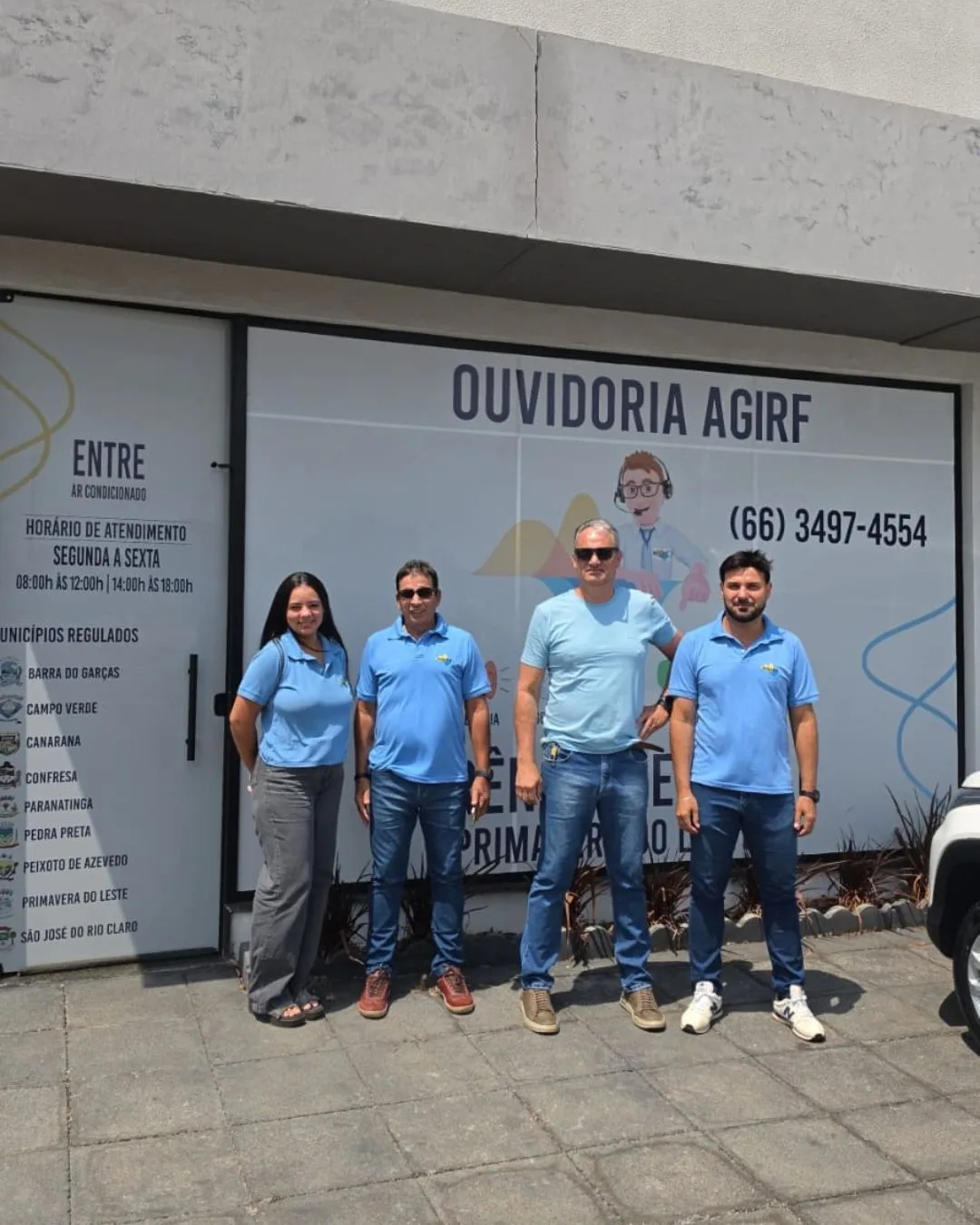 Diretores da AGIRF realizam visitas de rotina às unidades de Ouvidoria
